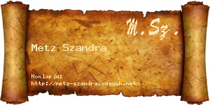 Metz Szandra névjegykártya